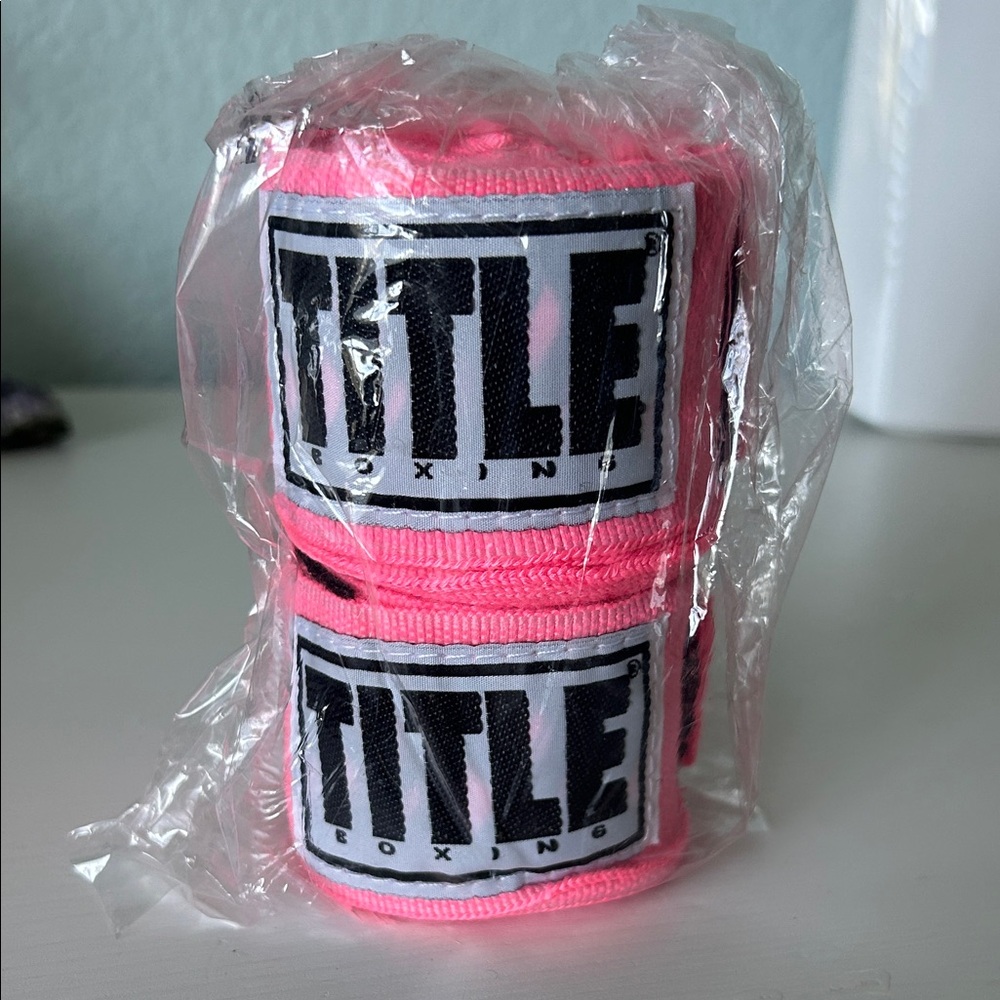 Brand New- Title Boxing Pink Hand Wraps